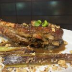 Stuffed Duroc Tomahawk Pork Chop